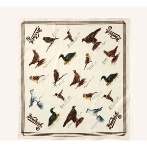 NWT Woolrich x Target Ivory Bird Pattern Cotton‎ Bandana